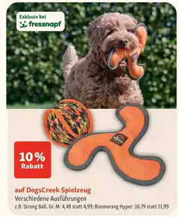 Fressnapf DogsCreek Spielzeug Angebot