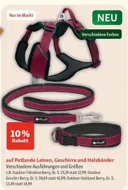 Fressnapf Petlando Leinen, Geschirre und Halsbänder Angebot