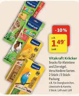 Fressnapf Vitakraft Kräcker Snacks für Kleintiere und Ziervögel. Angebot