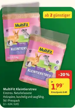 Fressnapf MultiFit Kleintierstreu Angebot