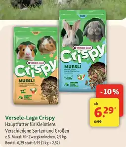 Fressnapf Versele-Laga Crispy Hauptfutter für Kleintiere. Angebot