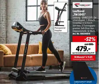 Lidl Laufband TM 500S Angebot