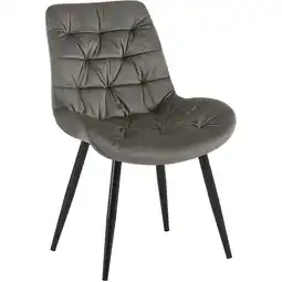 Netto Marken-Discount CLP Esszimmerstuhl Rossford Samt Farbe:anthrazit Angebot