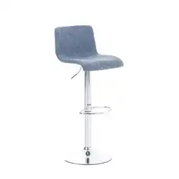Netto Marken-Discount CLP Barhocker Hoover Stoff C Farbe:blauMaterial Gestell:Metall in Chromoptik Angebot