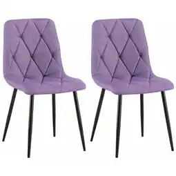 Netto Marken-Discount CLP 2er Set Esszimmerstuhl Clairton Stoff Farbe:lilaMaterial:Stoff Angebot