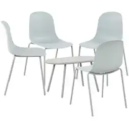 Netto Marken-Discount CLP Sitzgruppe Veldin 4er Farbe:türkis Angebot