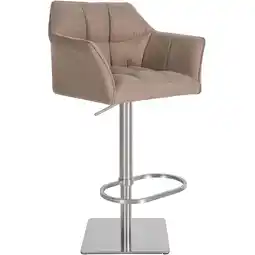 Netto Marken-Discount CLP Barhocker Damaso E Filz Farbe:taupeGestell Farbe:edelstahl Angebot