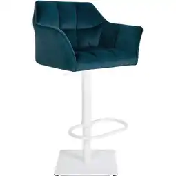 Netto Marken-Discount CLP Barhocker Damaso W Samt Farbe:grünGestell Farbe:weiß Angebot