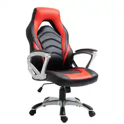 Netto Marken-Discount CLP Bürostuhl Foxton Kunstleder Farbe:schwarz/rot Angebot
