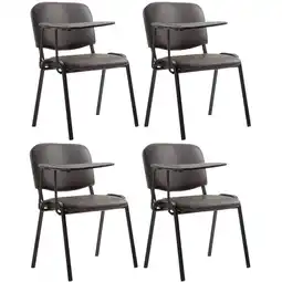 Netto Marken-Discount CLP 4er Set Stühle Ken mit Klapptisch Kunstleder Farbe:braun Angebot