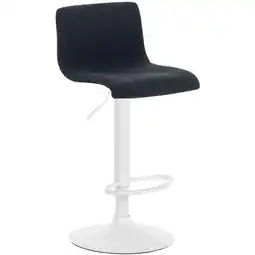 Netto Marken-Discount CLP Barhocker Hoover Stoff W Farbe:schwarzMaterial Gestell:Metall matt weiss Angebot