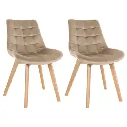 Netto Marken-Discount CLP 2er Set Stühle Brook Samt Farbe:braun Angebot
