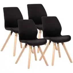Netto Marken-Discount CLP 4er Set Stuhl Luna Stoff Farbe:schwarzMaterial:Stoff Angebot