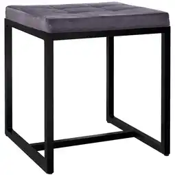 Netto Marken-Discount CLP Sitzhocker Barci B Samt Farbe:dunkelgrauMaterial:Samt Angebot