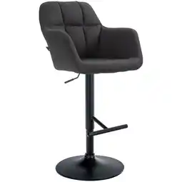 Netto Marken-Discount CLP Barhocker Natoma Stoff schwarz Farbe:schwarzMaterial Gestell:Metall matt schwarz Angebot