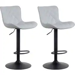 Netto Marken-Discount CLP 2er Set Barhocker Emma Kunstleder Farbe:grauMaterial:Kunstleder Angebot