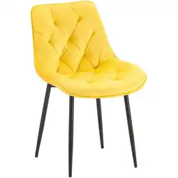 Netto Marken-Discount CLP Esszimmerstuhl Wallace Samt Farbe:gelb Angebot