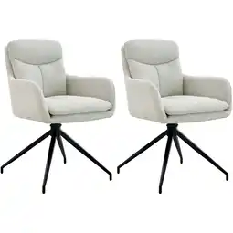 Netto Marken-Discount CLP 2er Set Esszimmerstuhl Somers Stoff Farbe:creme Angebot