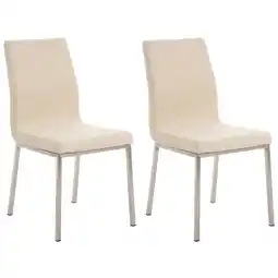 Netto Marken-Discount CLP 2er Set Esszimmerstühle Colmar Stoff Farbe:creme Angebot