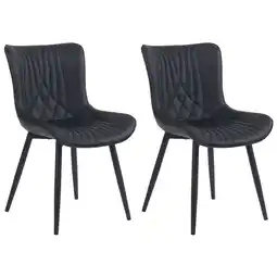 Netto Marken-Discount CLP 2er Set Stühle Brady Kunstleder Farbe:schwarzMaterial:Kunstleder Angebot