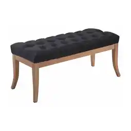 Netto Marken-Discount CLP Sitzbank Ramses Stoff antik-hell 100 cm Farbe:schwarzGröße:100 cm Angebot