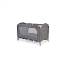 Netto Marken-Discount Cangaroo Reisebett Skyglow Laufstall 2 Räder mit Bremsen Matratze Seiteneingang rosa Angebot