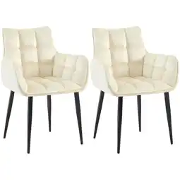 Netto Marken-Discount CLP 2er Set Stuhl Tirana Samt Farbe:creme Angebot