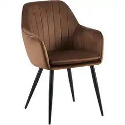 Netto Marken-Discount CLP Esszimmerstuhl Cheryl Samt schwarz Farbe:braunGestell Farbe:schwarz Angebot