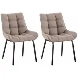 Netto Marken-Discount CLP 2er Set Stuhl Saranda Stoff schwarz Farbe:terrabraunMaterial:Stoff Angebot
