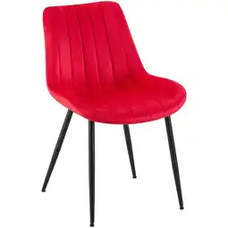 Netto Marken-Discount CLP Stuhl Rahden Samt Farbe:rot Angebot