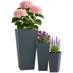 Netto Marken-Discount CLP 3er Set Pflanzkübel 2 Farbe:anthrazit Angebot