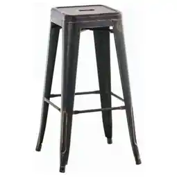 Netto Marken-Discount CLP Barhocker Joshua antik Farbe:schwarz-gold Angebot