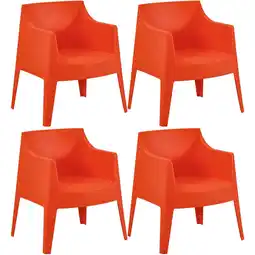 Netto Marken-Discount CLP 4er Set Stühle Bartal Farbe:orange Angebot