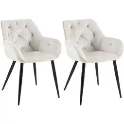 Netto Marken-Discount CLP 2er Set Esszimmerstühle Cassis Farbe:hellgrauMaterial:Samt Angebot