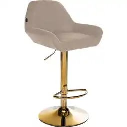 Netto Marken-Discount CLP Barhocker Braga Gold Stoff Farbe:taupe Angebot