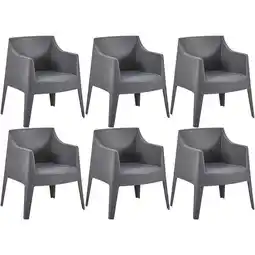 Netto Marken-Discount CLP 6er Set Stühle Bartal Farbe:dunkelgrau Angebot