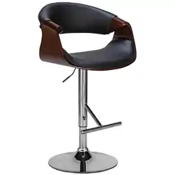 Netto Marken-Discount CLP Barhocker Foley Kunstleder Farbe:walnuss/schwarz Angebot