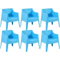 Netto Marken-Discount CLP 6er Set Stühle Bartal Farbe:blau Angebot