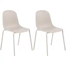 Netto Marken-Discount CLP 2er Set Stuhl Hardin Farbe:hellgrau Angebot