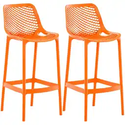 Netto Marken-Discount CLP 2er Set Barhocker Air Farbe:orange Angebot