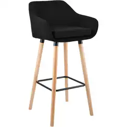Netto Marken-Discount CLP Barhocker Grant Stoff Farbe:schwarz Angebot
