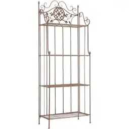 Netto Marken-Discount CLP Standregal Flora Farbe:antik braun Angebot