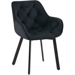 Netto Marken-Discount CLP Esszimmerstuhl Antigo Samt Farbe:schwarz Angebot