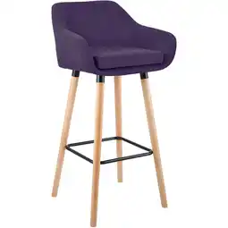 Netto Marken-Discount CLP Barhocker Grant Stoff Farbe:lila Angebot