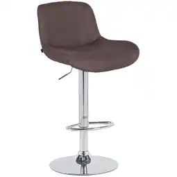 Netto Marken-Discount CLP Barhocker Solon Chrom Stoff Farbe:dunkelbraunMaterial:Stoff Angebot