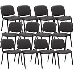 Netto Marken-Discount CLP 12er Set Besucherstuhl Ken Kunstleder Farbe:grau Angebot
