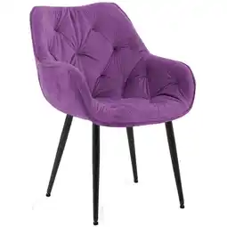 Netto Marken-Discount CLP Stuhl Tanna Samt Farbe:lila Angebot