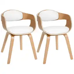 Netto Marken-Discount CLP 2er Set Stühle Kingston Kunstleder Farbe:natur/weiß Angebot
