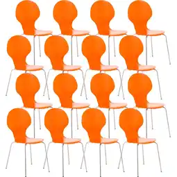 Netto Marken-Discount CLP 16er Set Besucherstuhl Diego Farbe:orange Angebot