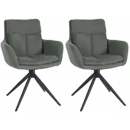 Netto Marken-Discount CLP 2er Set Esszimmerstuhl Vilas Stoff Farbe:grau Angebot